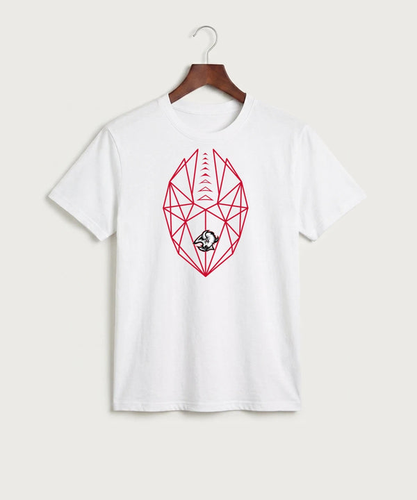 Buffalo High School Football (Boys) - White Port & Co Core Cotton Tee. PC54