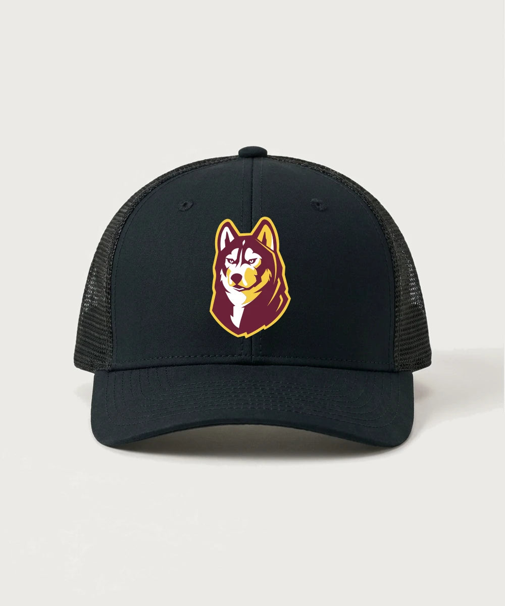 Pillager High School Football (Boys) - Black/ Black Sport-Tek Club Trucker Cap STC46