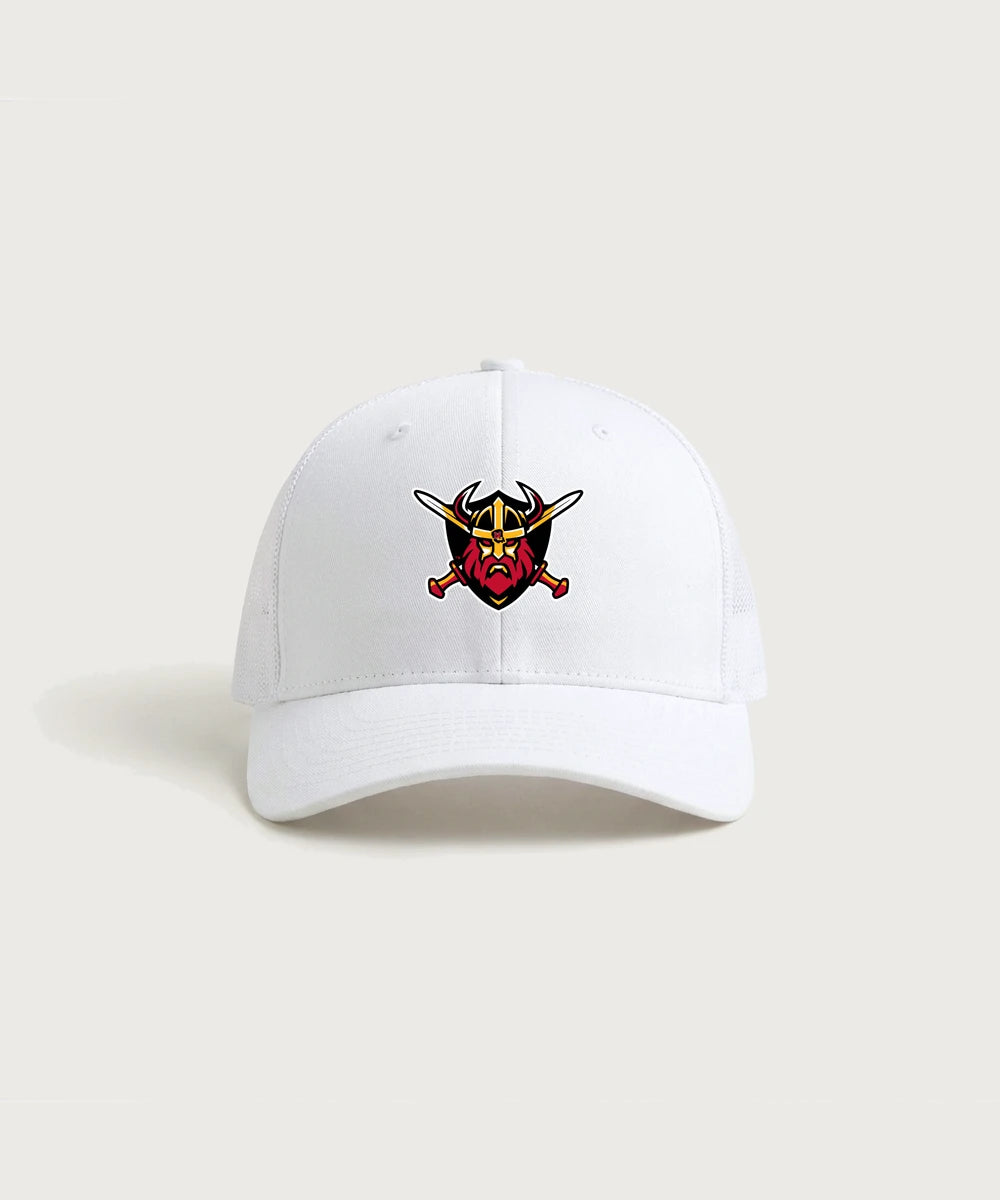 Mille Lacs High School Football (Boys) - White/ White Sport-Tek Club Trucker Cap STC46