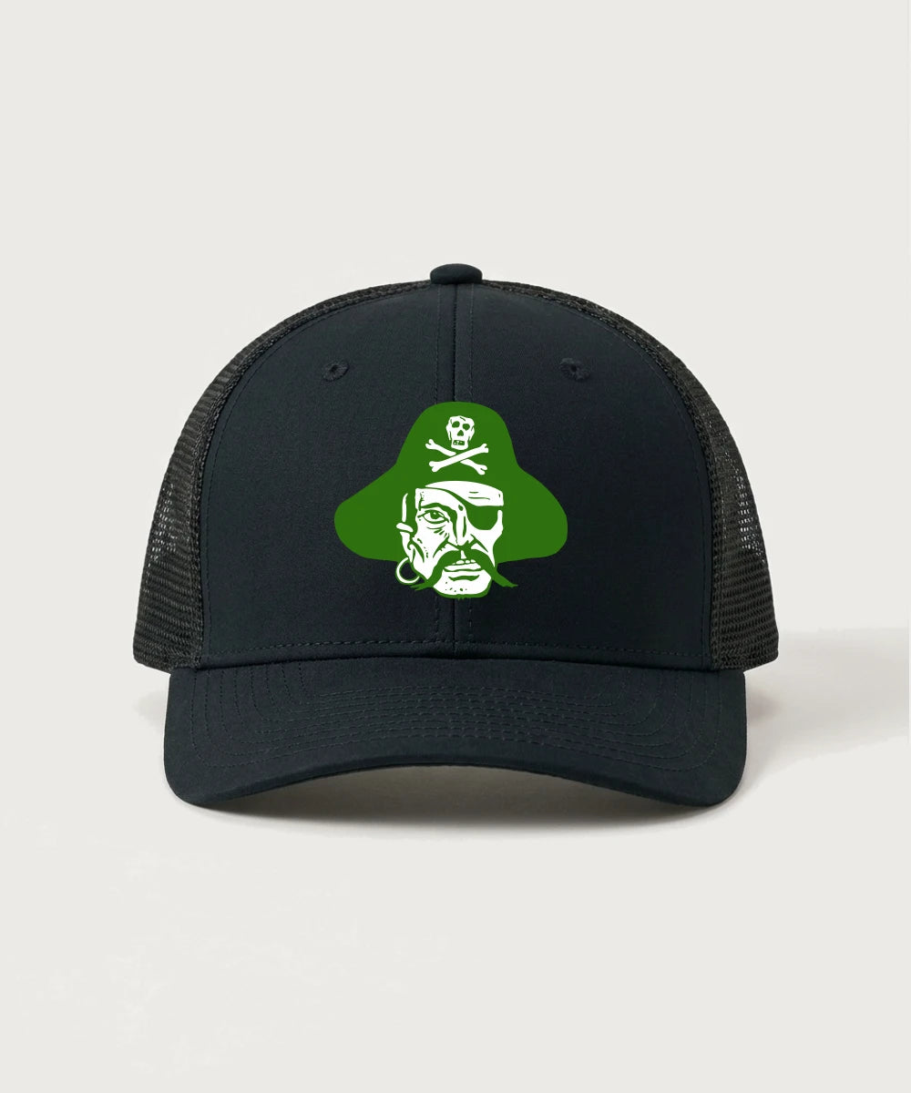 Verndale High School Football (Boys) - Black/ Black Sport-Tek Club Trucker Cap STC46