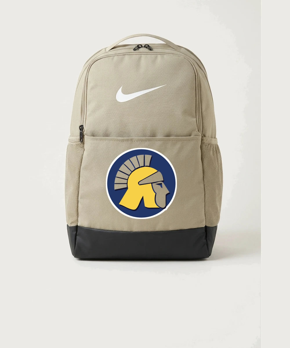 Wausau West High School Cheer - Desert Khaki Nike Brasilia Medium Backpack NKDH7709