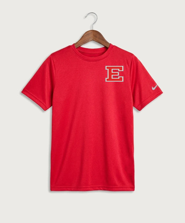 Duluth East High School Cheer (Coed) - University Red Nike Youth Swoosh Sleeve rLegend Tee NKDX8787