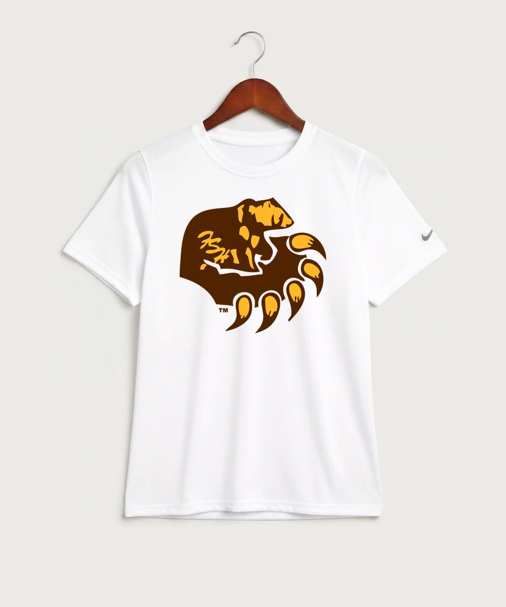 Fargo South High School Volleyball (Girls) - White Nike Youth Swoosh Sleeve rLegend Tee NKDX8787
