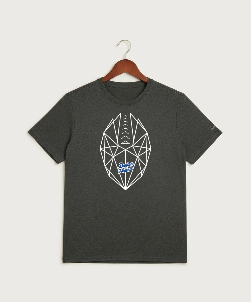 Jonathan Dayton High School Football Team Store - Dark Smoke Heather Nike Swoosh Sleeve rLegend Tee NKDX8730