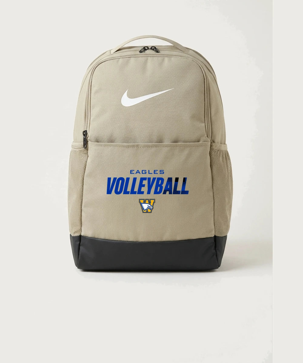 Windom Area High School Volleyball (Girls) - Desert Khaki Nike Brasilia Medium Backpack NKDH7709
