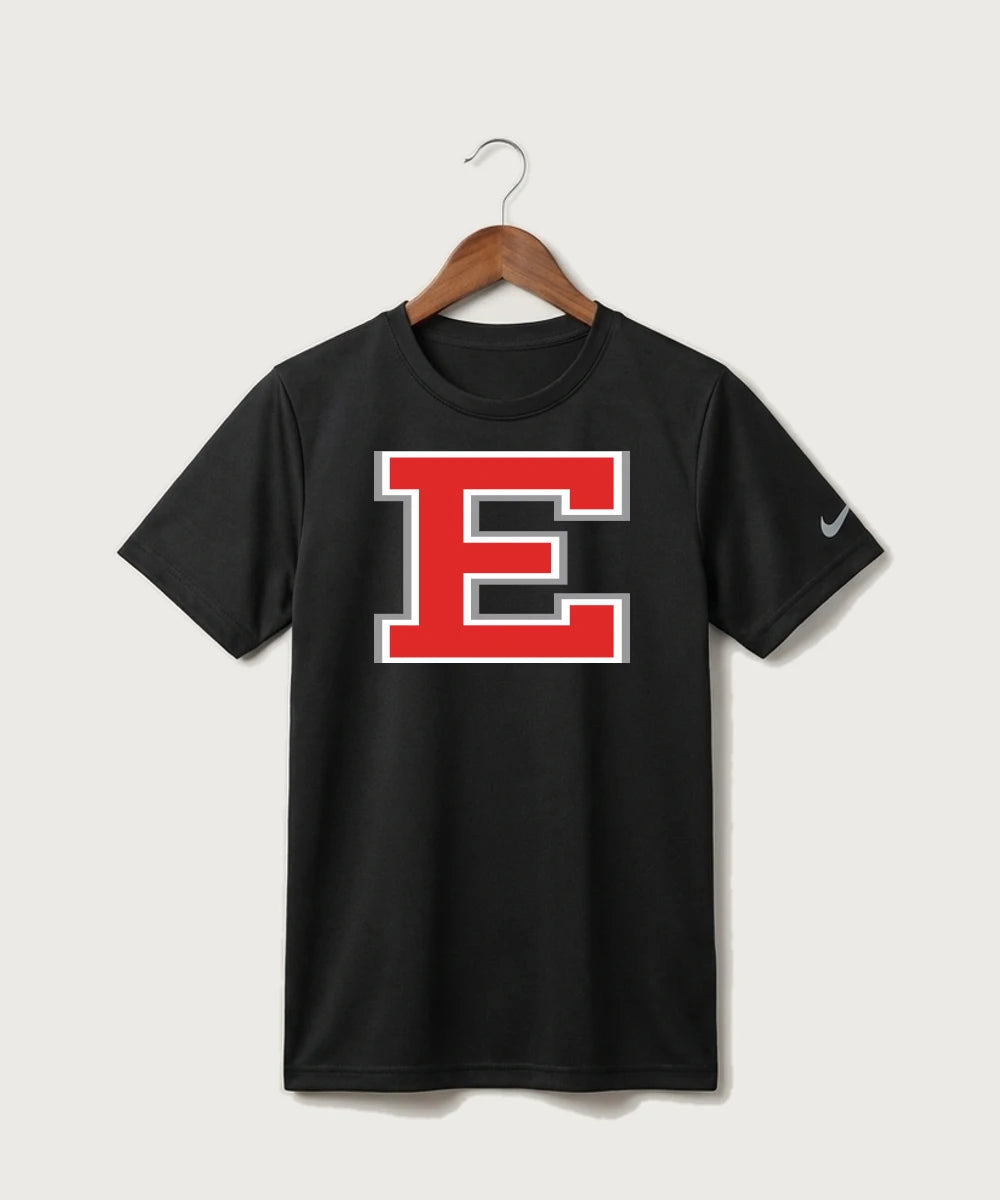 Duluth East High School Football (Boys) - Black Nike Youth Swoosh Sleeve rLegend Tee NKDX8787