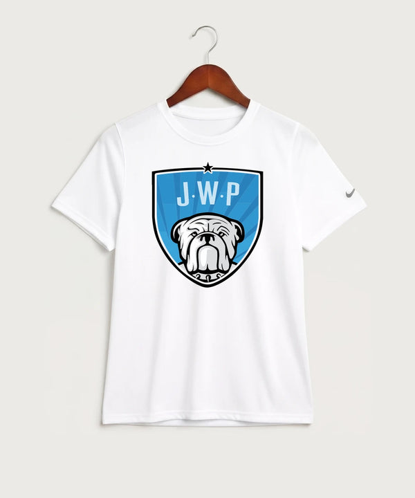 Janesville Waldorf Pemberton Football (Boys) - White Nike Youth Swoosh Sleeve rLegend Tee NKDX8787