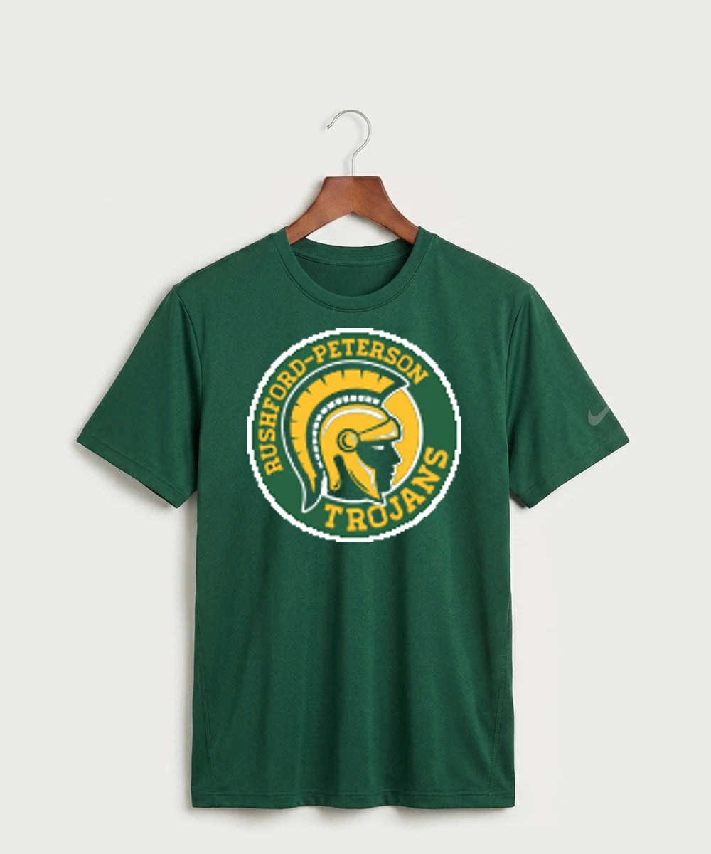 Rushford Peterson High School Football (Boys) - Gorge Green Nike Swoosh Sleeve rLegend Tee NKDX8730
