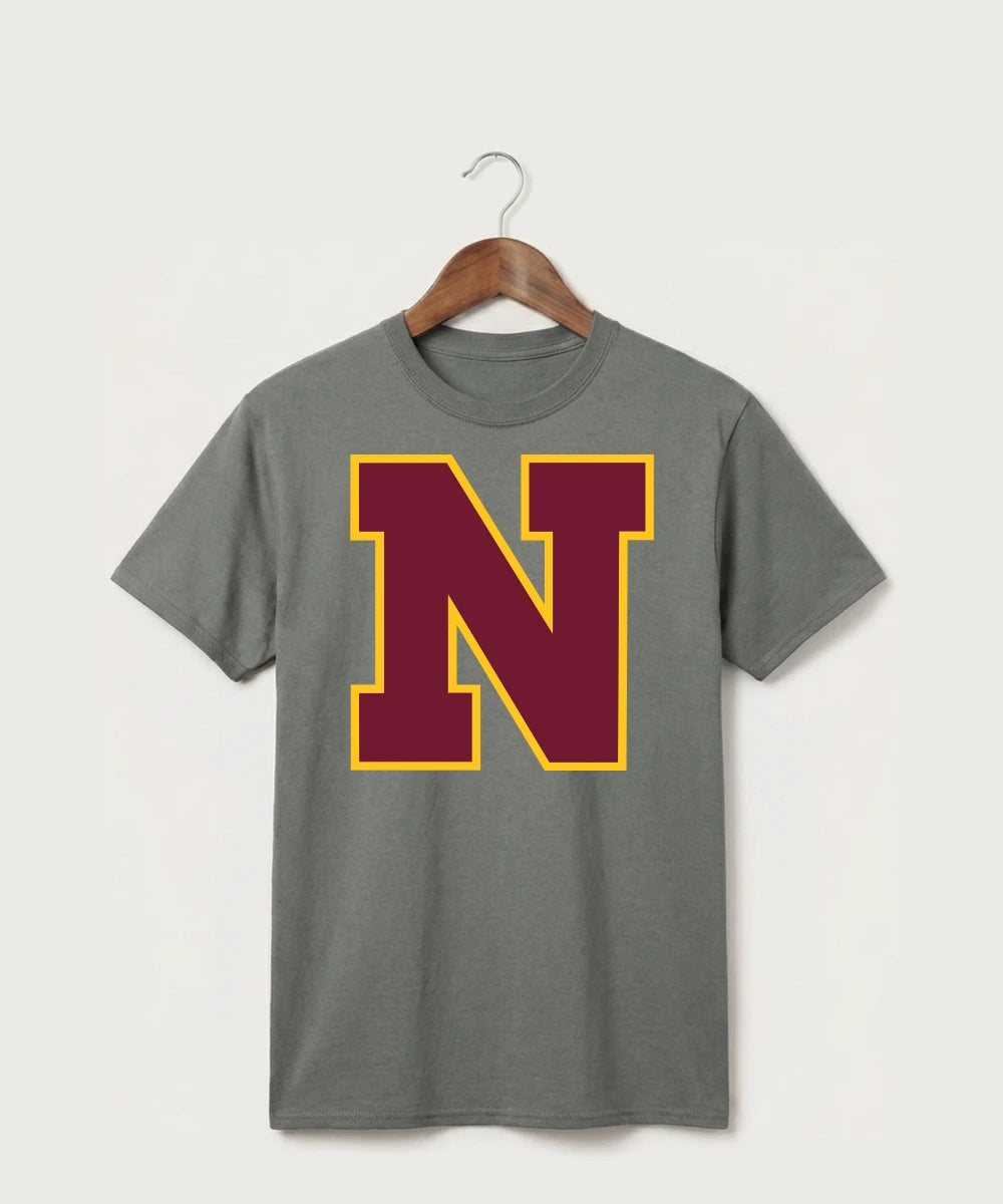 Northfield High School Volleyball (Girls) - Medium Grey Port & Co Core Cotton Tee. PC54