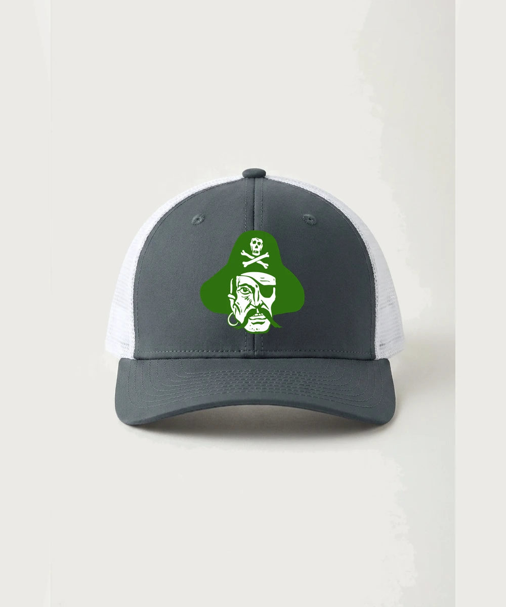 Verndale High School Football (Boys) - Iron Grey/ White Sport-Tek Club Trucker Cap STC46