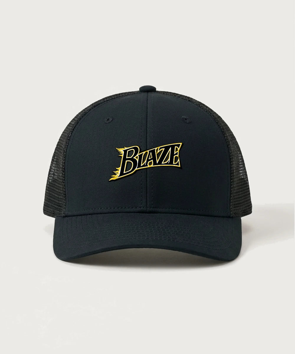 Burnsville High School Football (Boys) - Black/ Black Sport-Tek Club Trucker Cap STC46