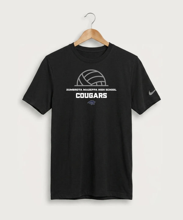 Zumbrota Mazeppa High School Volleyball (Girls) - Black Nike Swoosh Sleeve rLegend Tee NKDX8730