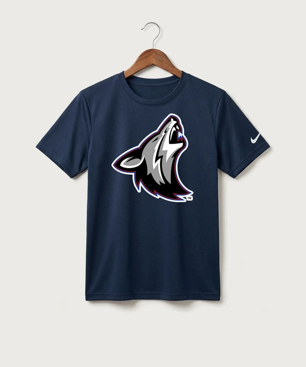 Heron Lake-Okabena High School Football (Boys) - College Navy Nike Youth Swoosh Sleeve rLegend Tee NKDX8787