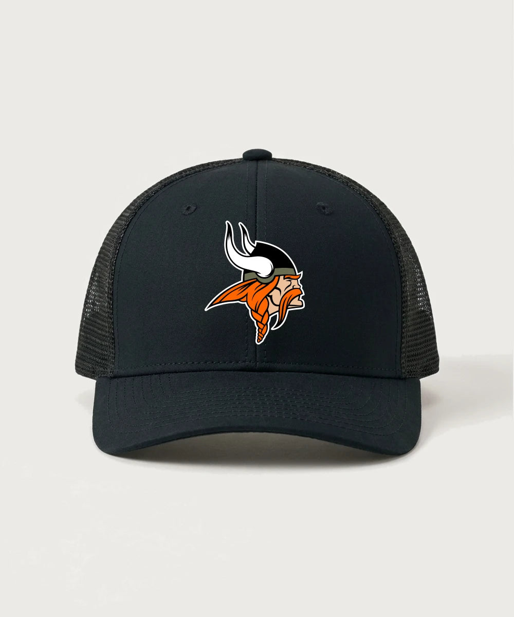 Littlefork Big Falls High School Football (Boys) - Black/ Black Sport-Tek Club Trucker Cap STC46