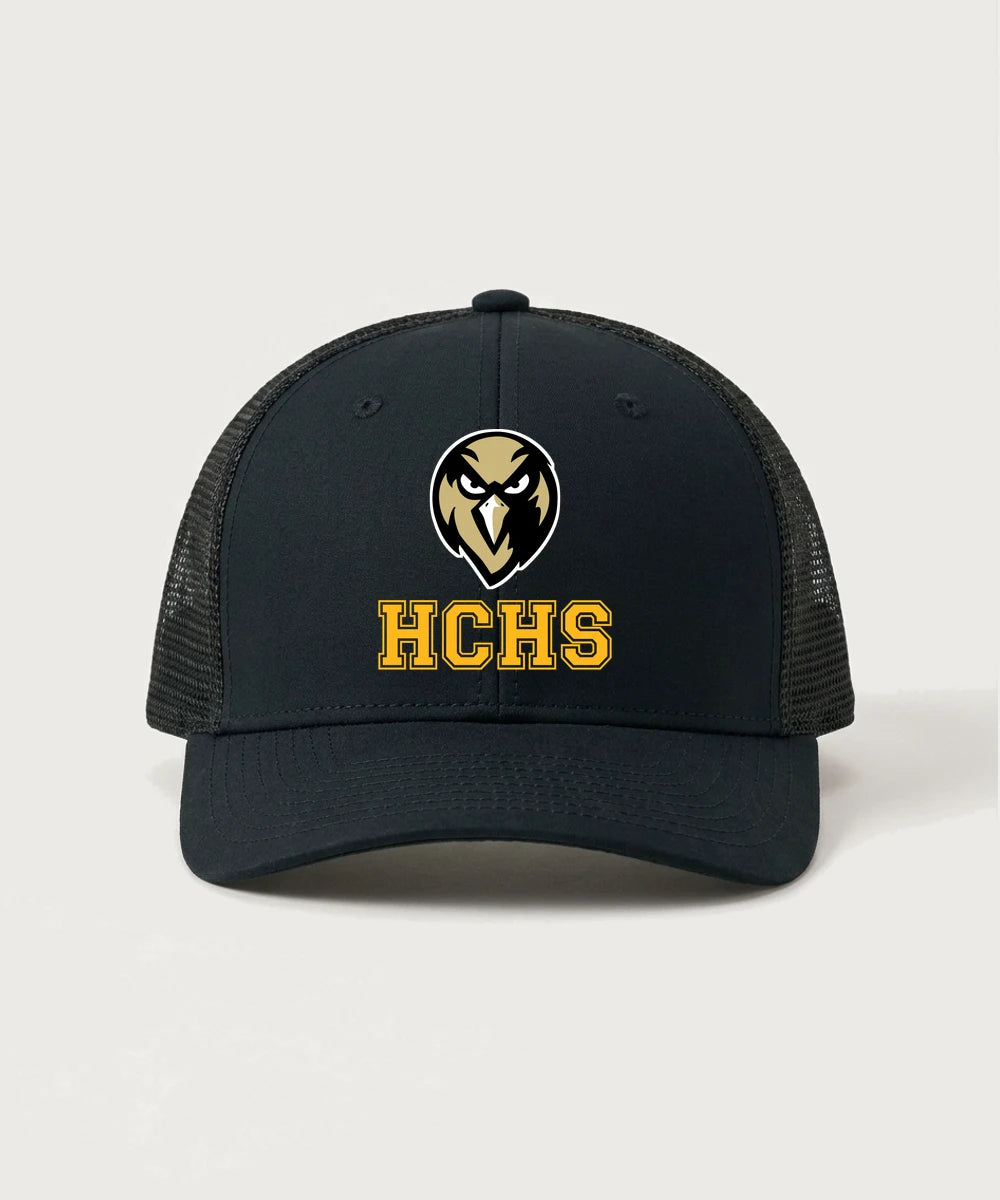 Hudson Catholic High School Soccer Team Store - Black/ Black Sport-Tek Club Trucker Cap STC46