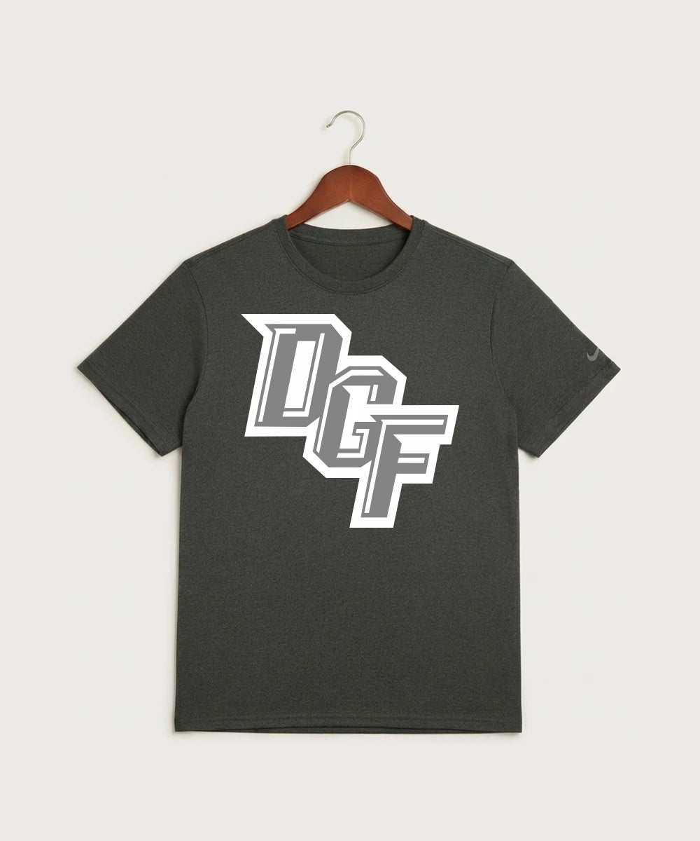 DGF High School Football (Boys) - Dark Smoke Heather Nike Swoosh Sleeve rLegend Tee NKDX8730