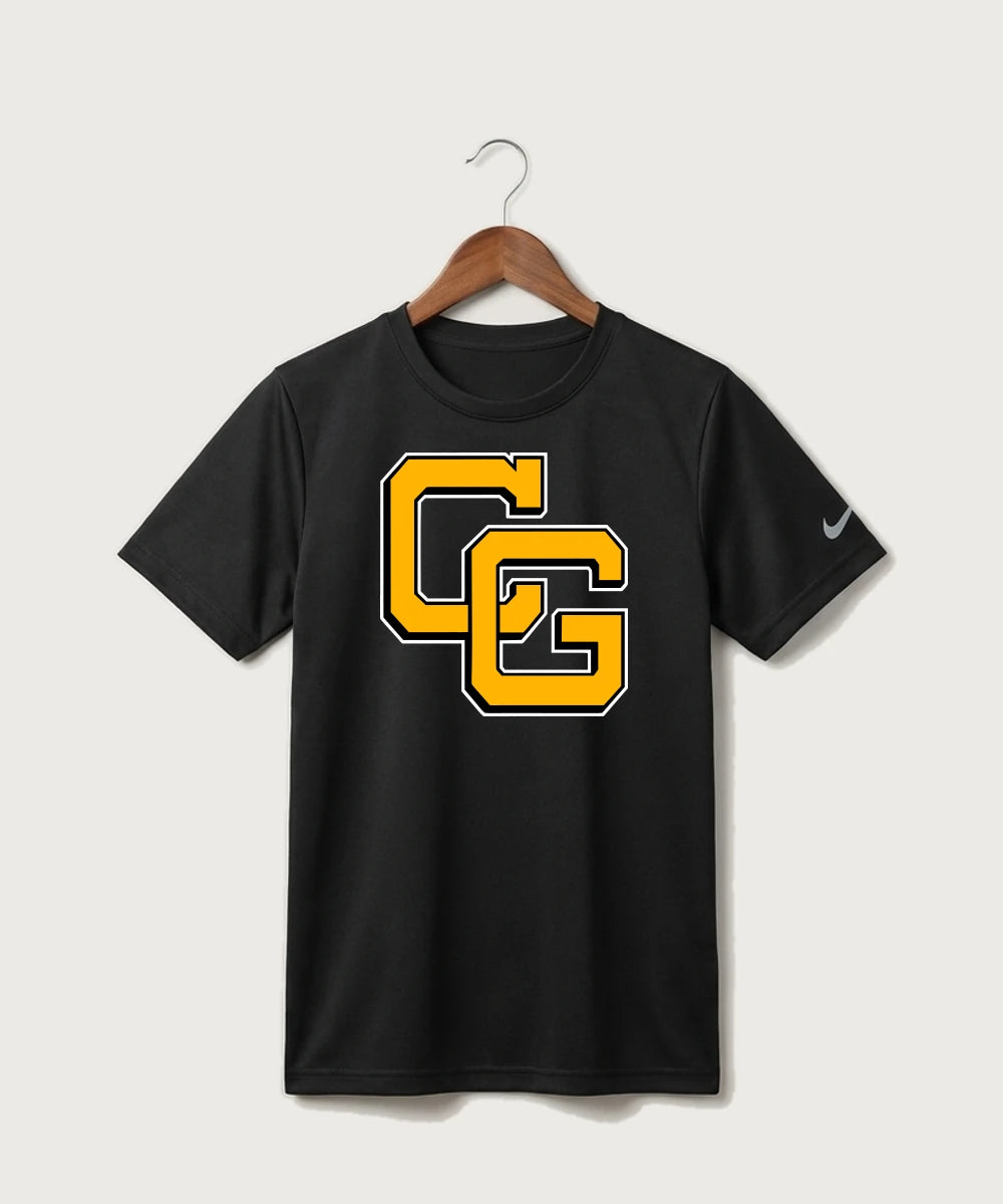 Clearbrook Gonvick High School Football (Boys) - Black Nike Youth Swoosh Sleeve rLegend Tee NKDX8787
