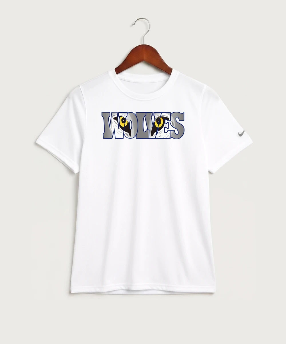Walker Hackensack Akeley Volleyball (Girls) - White Nike Youth Swoosh Sleeve rLegend Tee NKDX8787
