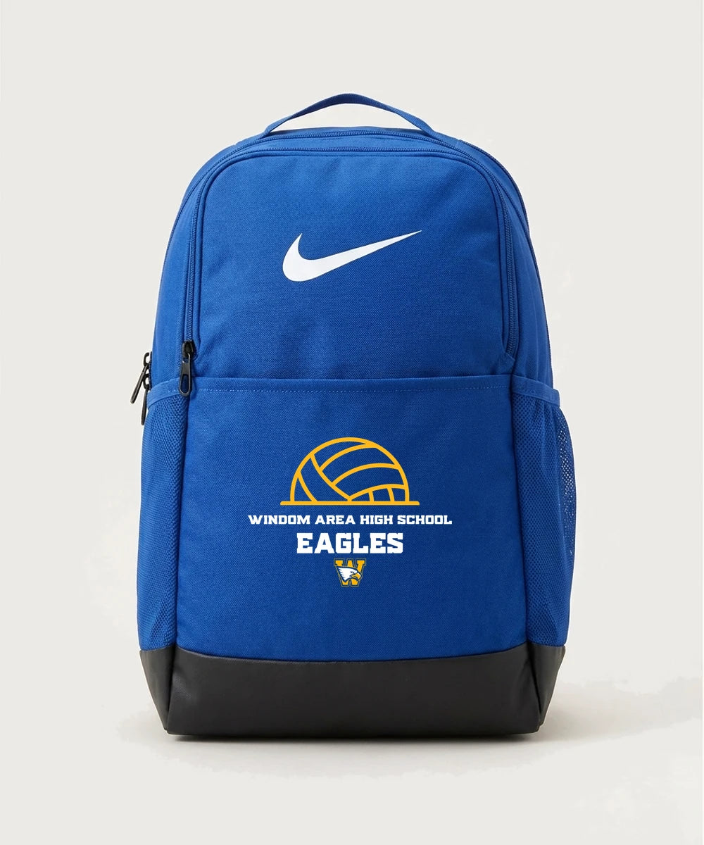 Windom Area High School Volleyball (Girls) - Game Royal Nike Brasilia Medium Backpack NKDH7709