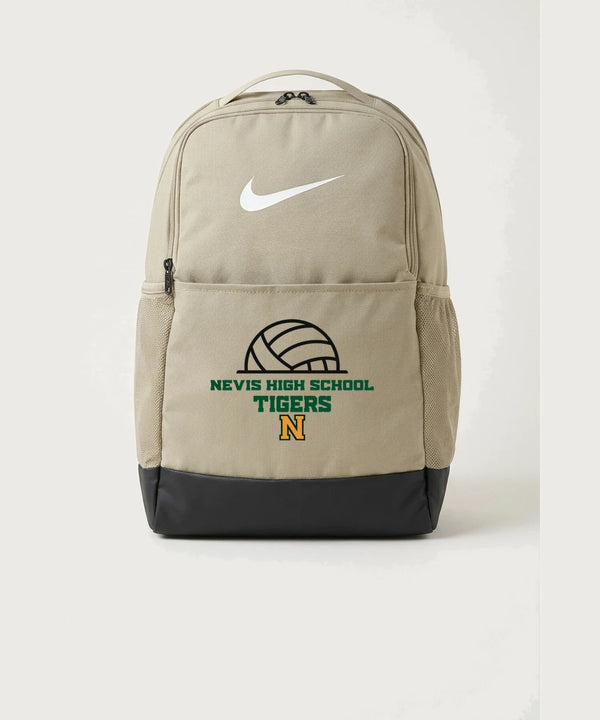 Nevis High School Volleyball (Girls) - Desert Khaki Nike Brasilia Medium Backpack NKDH7709