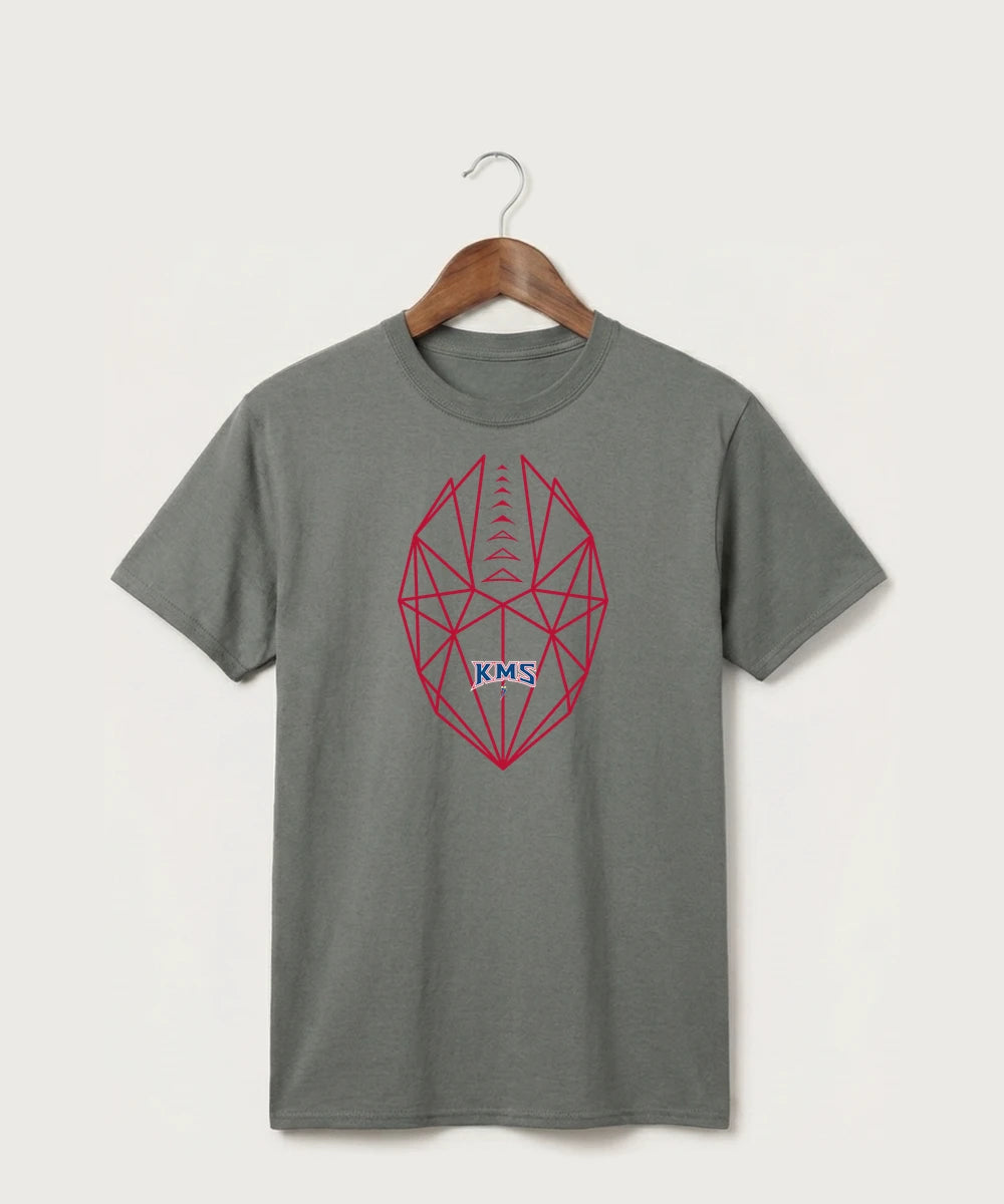 Kerkhoven-Murdock-Sunburg High School Football (Boys) - Medium Grey Port & Co Core Cotton Tee. PC54