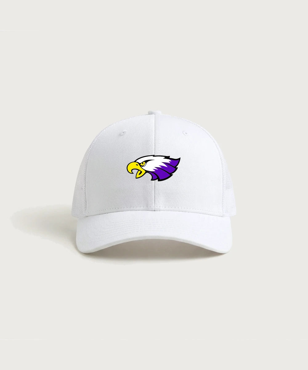 Red Wing High School Football - White/ White Sport-Tek Club Trucker Cap STC46