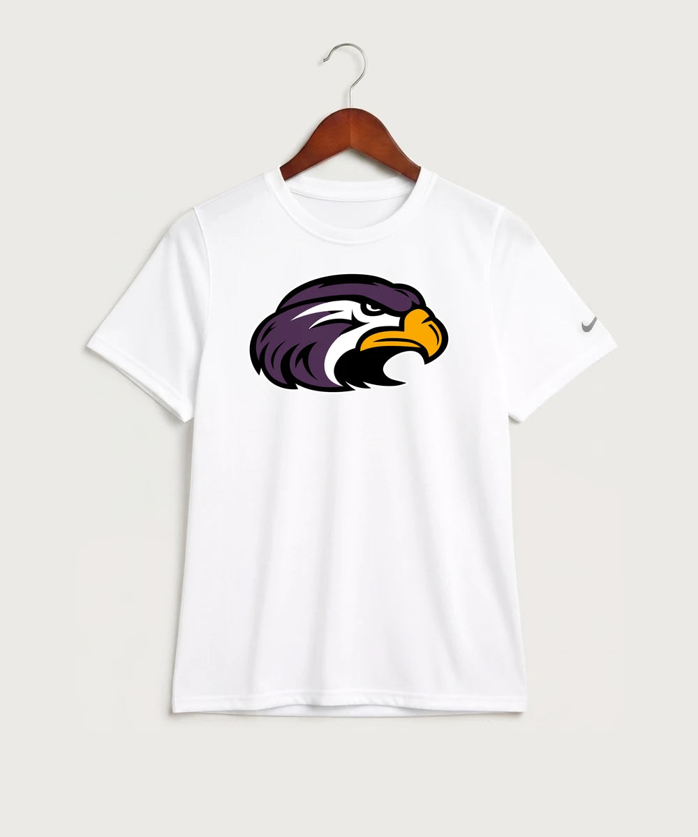 Montevideo High School Football (Boys) - White Nike Youth Swoosh Sleeve rLegend Tee NKDX8787