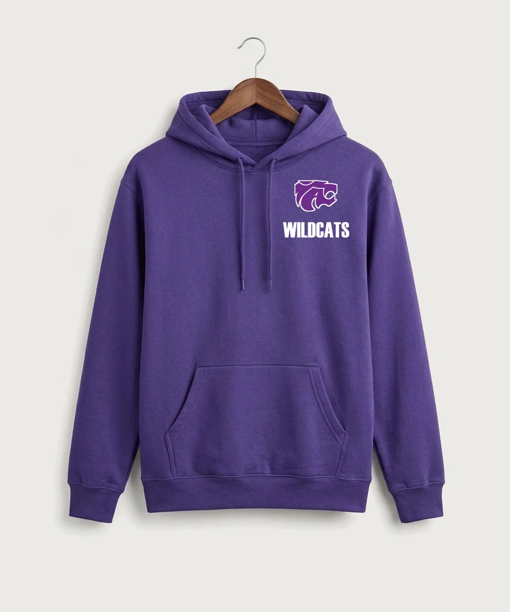 Axtell High School Basketball (Girls) Team Store - Purple Port & Co Core Fleece Pullover Hooded Sweatshirt. PC78H