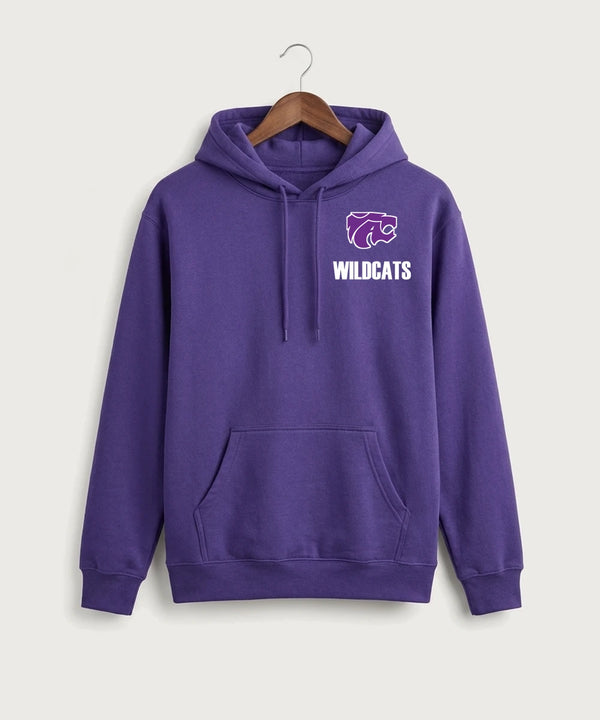 Axtell High School Basketball (Girls) Team Store - Purple Port & Co Core Fleece Pullover Hooded Sweatshirt. PC78H