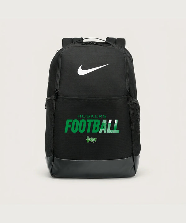 Holdingford High School Football (Boys) - Black Nike Brasilia Medium Backpack NKDH7709