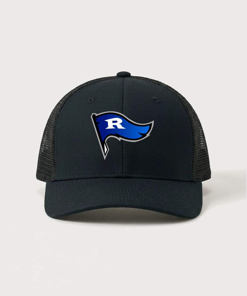 Red Lake County Central Football (Boys) - Black/ Black Sport-Tek Club Trucker Cap STC46
