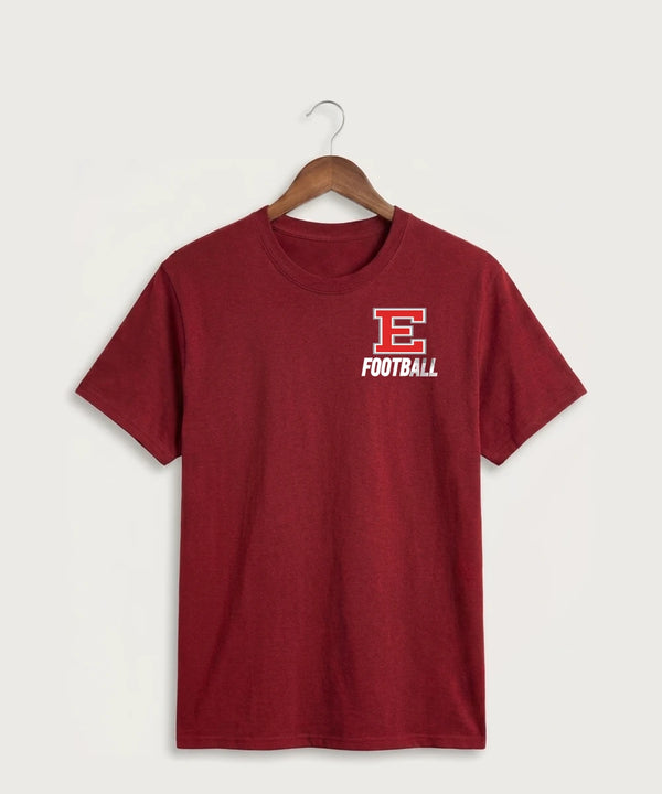 Duluth East High School Football (Boys) - Cardinal Port & Co Core Cotton Tee. PC54