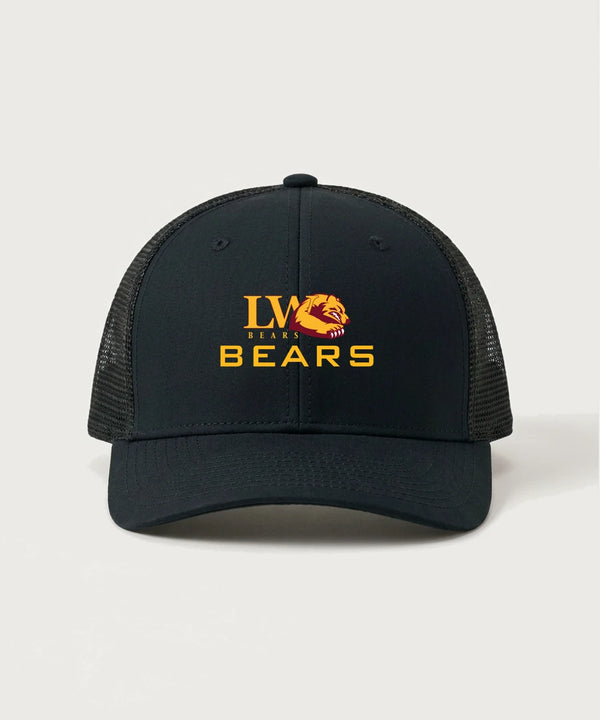 Lake of the Woods High School Football (Boys) - Black/ Black Sport-Tek Club Trucker Cap STC46