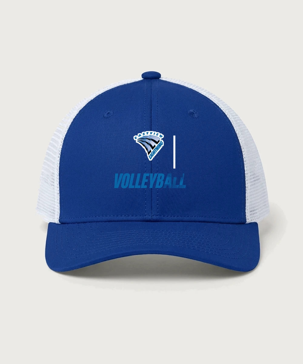 Eastview High School Volleyball (Girls) - True Royal/ White Sport-Tek Club Trucker Cap STC46