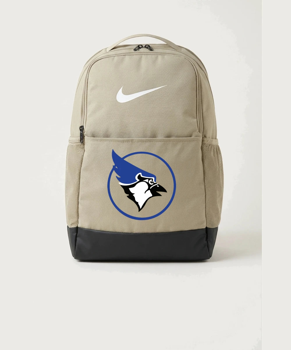 Waseca High School Football (Boys) - Desert Khaki Nike Brasilia Medium Backpack NKDH7709