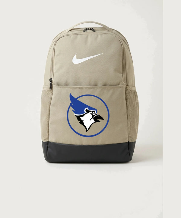Waseca High School Football (Boys) - Desert Khaki Nike Brasilia Medium Backpack NKDH7709