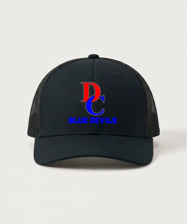 Davenport Central High School Volleyball (Girls) - Black/ Black Sport-Tek Club Trucker Cap STC46