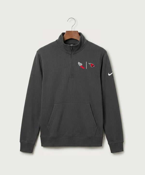 GF E2E Test 02 Track and Field - Anthracite Nike Club Fleece Sleeve Swoosh 1/2-Zip NKDX6718