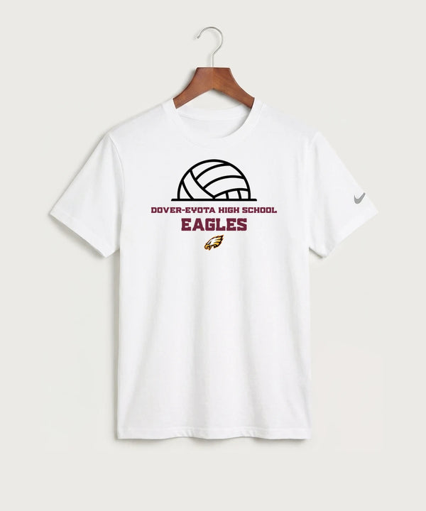 Dover-Eyota High School Volleyball (Girls) - White Nike Swoosh Sleeve rLegend Tee NKDX8730