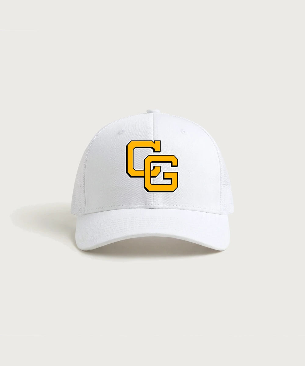 Clearbrook Gonvick High School Football (Boys) - White/ White Sport-Tek Club Trucker Cap STC46
