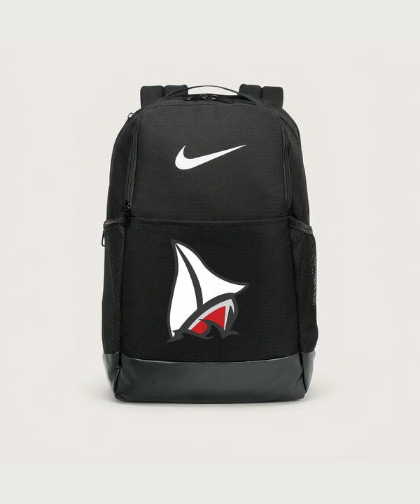 Detroit Lakes Community High School Football (Boys) - Black Nike Brasilia Medium Backpack NKDH7709