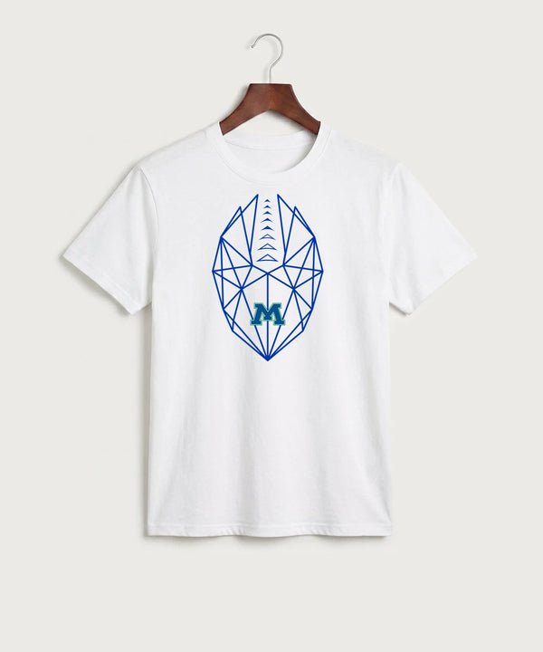 Minnewaska Area High School Football (Boys) - White Port & Co Core Cotton Tee. PC54
