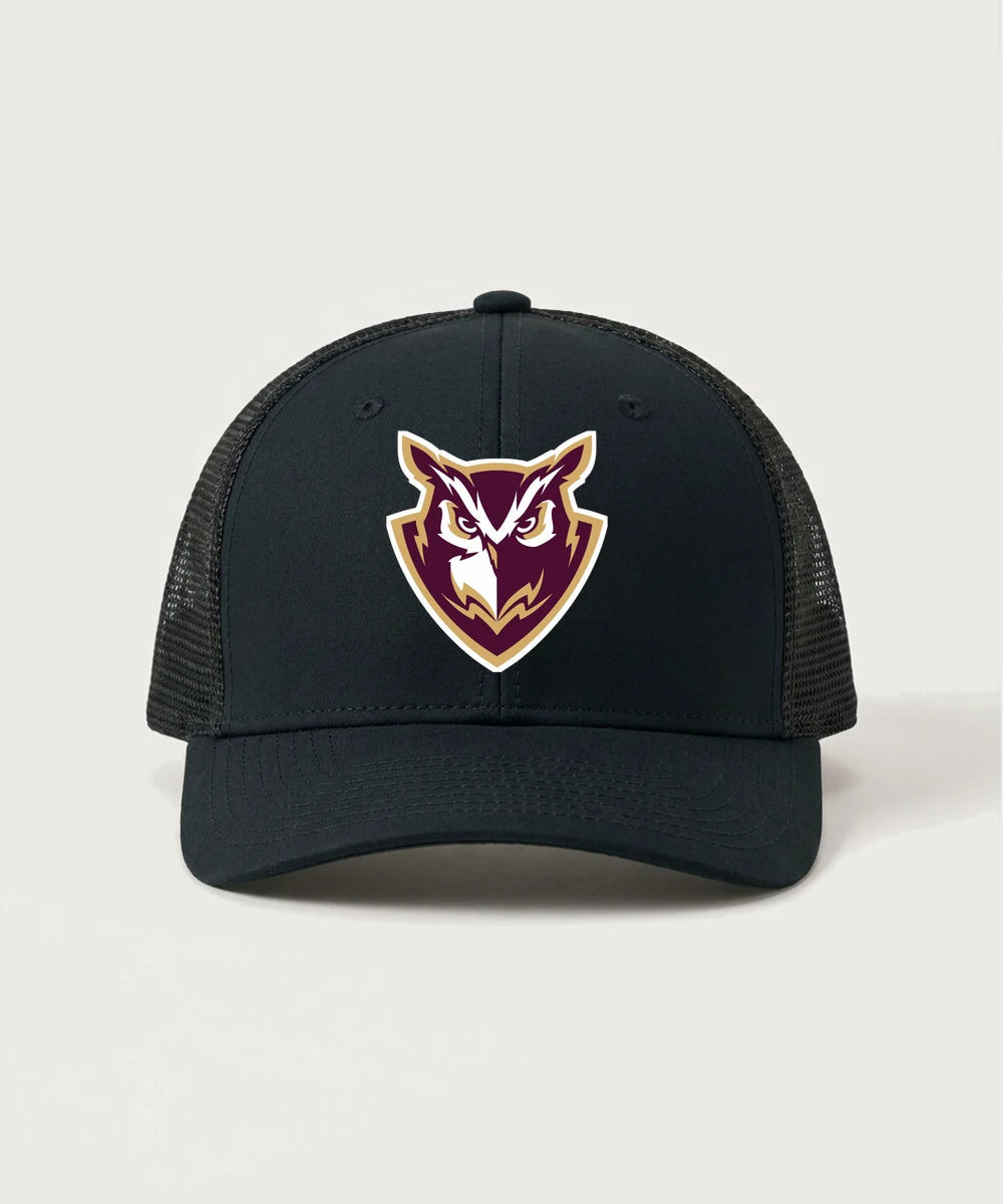 Hancock High School Football (Boys) - Black/ Black Sport-Tek Club Trucker Cap STC46