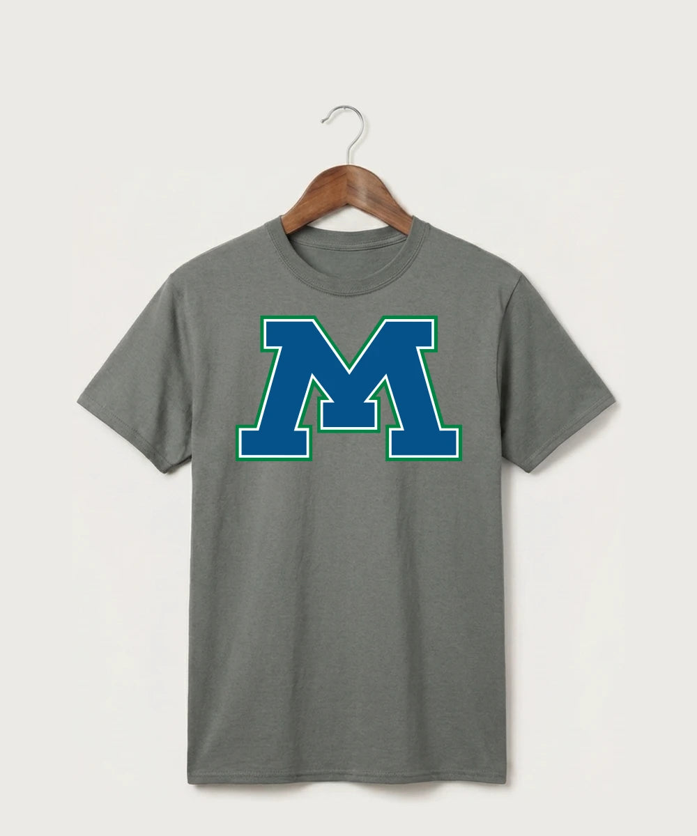 Minnewaska Area High School Football (Boys) - Medium Grey Port & Co Core Cotton Tee. PC54