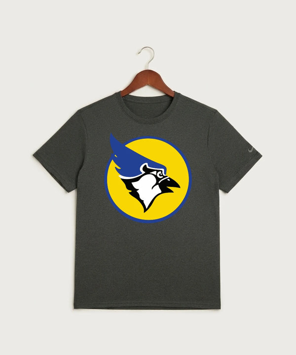 Waseca High School Football (Boys) - Dark Smoke Heather Nike Swoosh Sleeve rLegend Tee NKDX8730