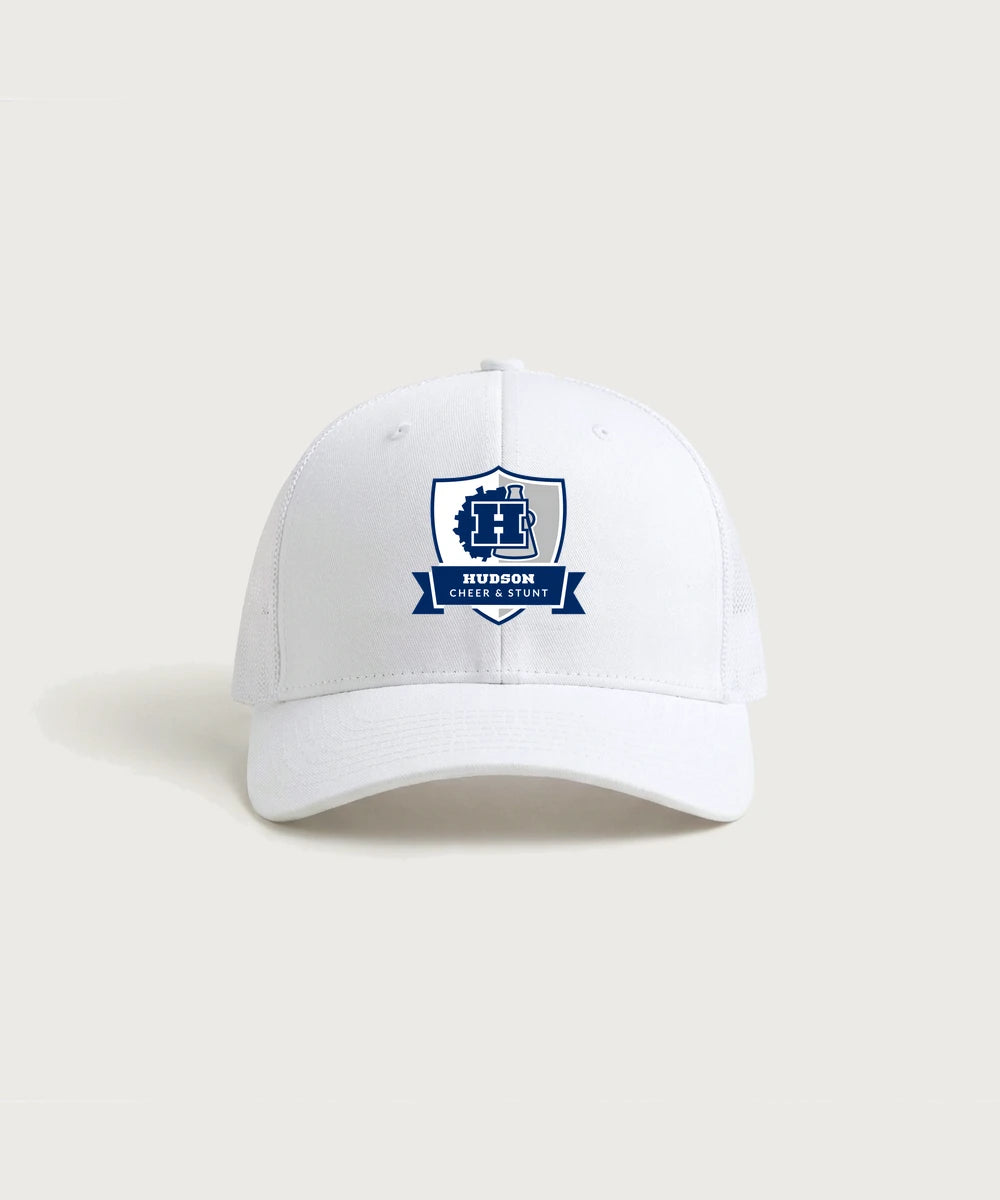 Hudson Cheer & Stunt - White/ White Sport-Tek Club Trucker Cap STC46