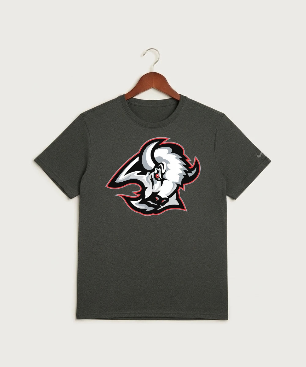 Buffalo High School Football (Boys) - Dark Smoke Heather Nike Swoosh Sleeve rLegend Tee NKDX8730