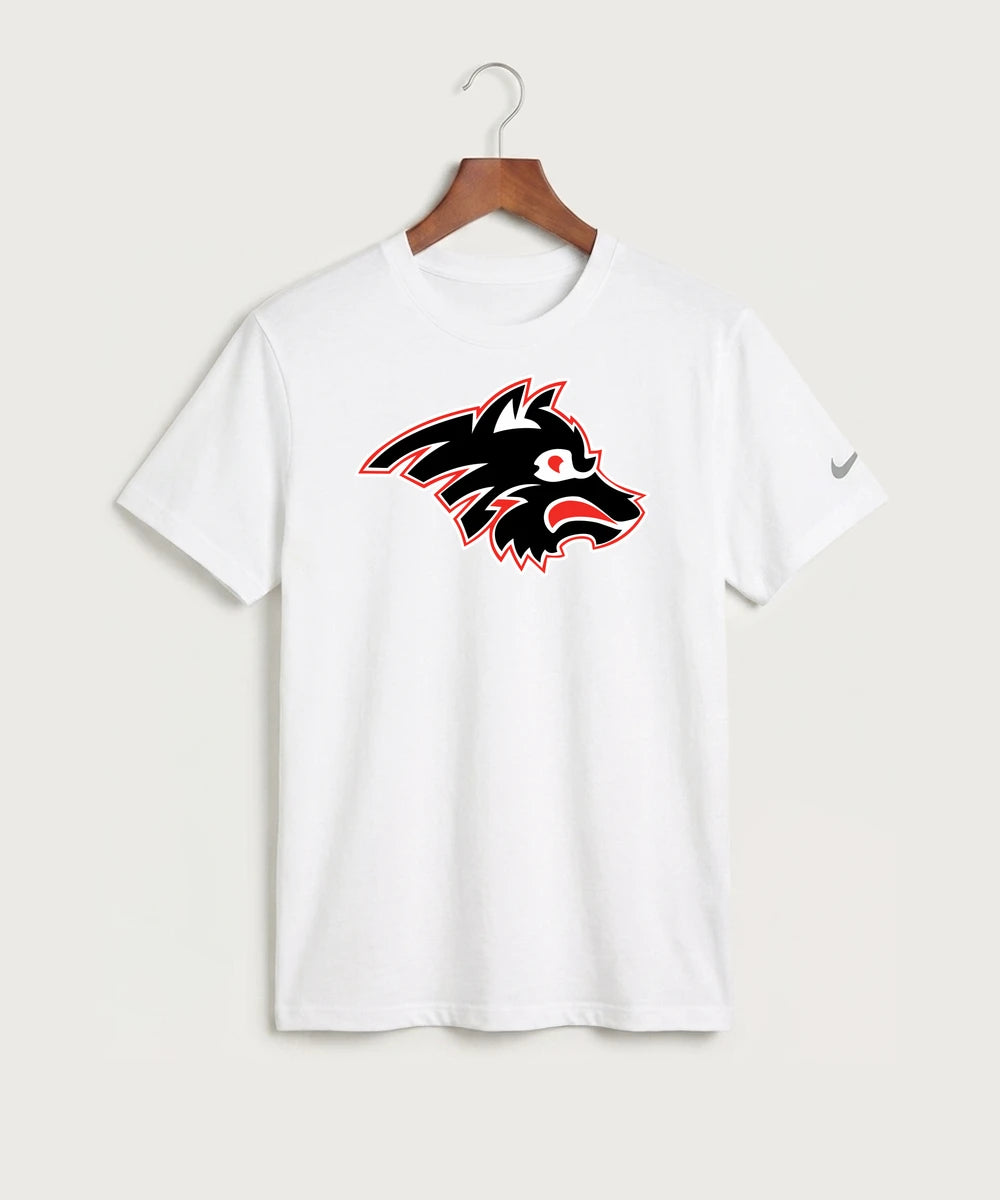 Milaca High School Football (Boys) - White Nike Swoosh Sleeve rLegend Tee NKDX8730