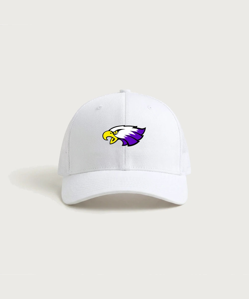 Red Wing High School Football - White/ White Sport-Tek Club Trucker Cap STC46