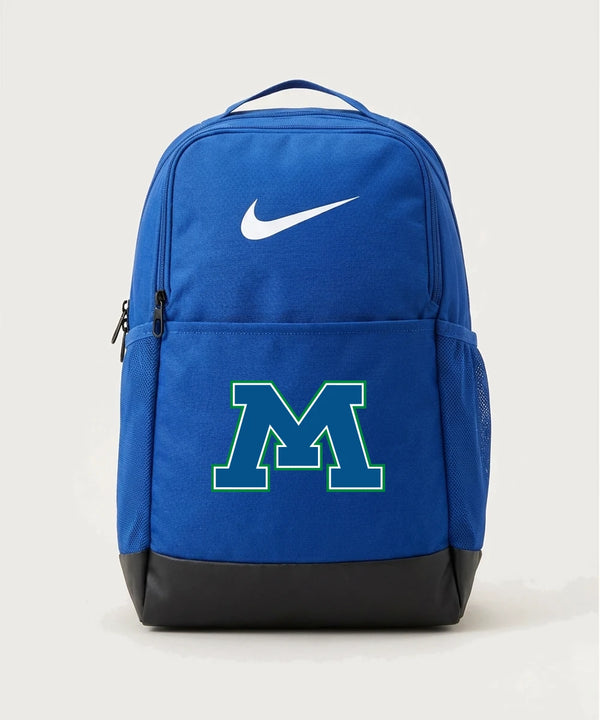 Minnewaska Area High School Football (Boys) - Game Royal Nike Brasilia Medium Backpack NKDH7709